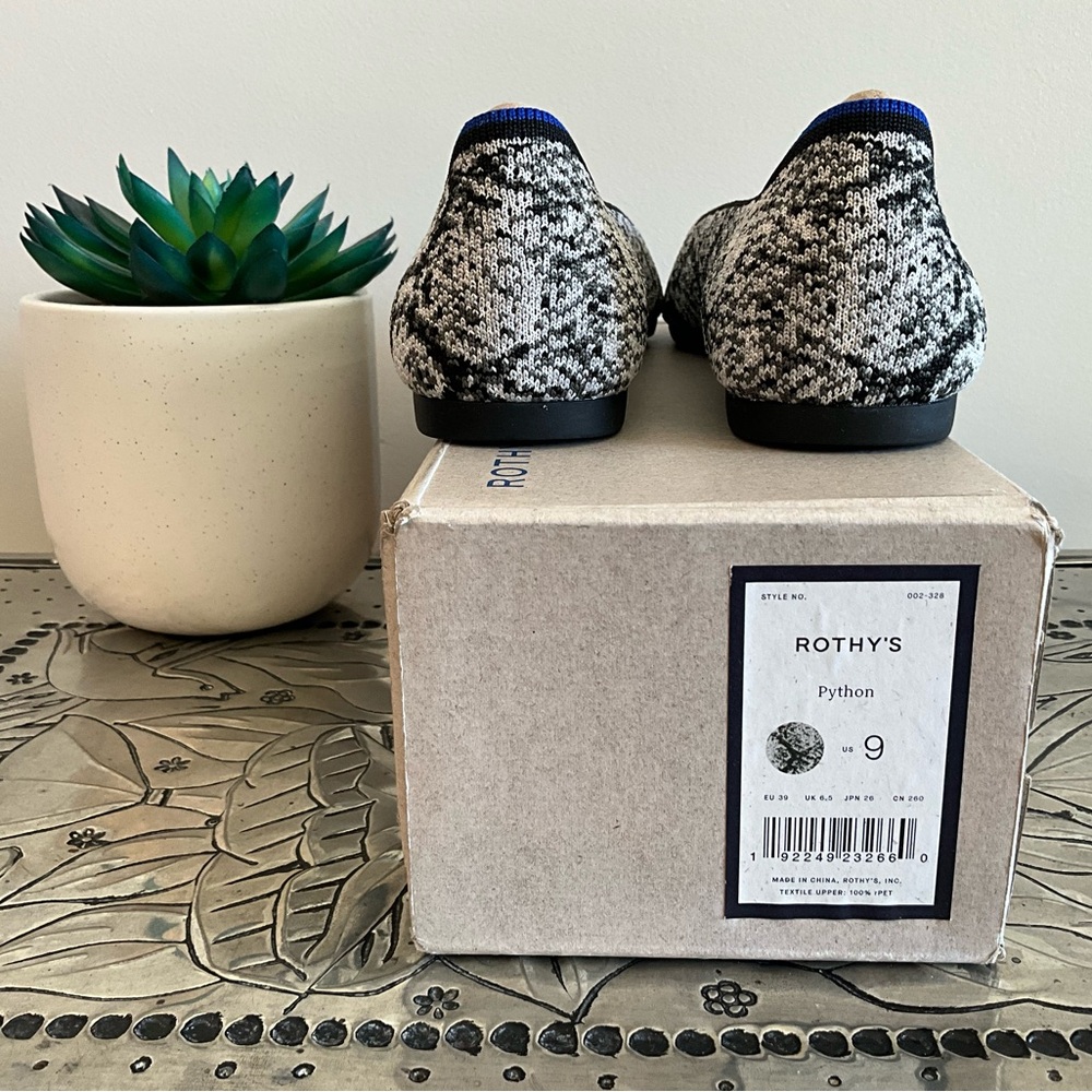 NIB Rothy's The Point Flats in Python, Size 9 - Picture 4 of 7